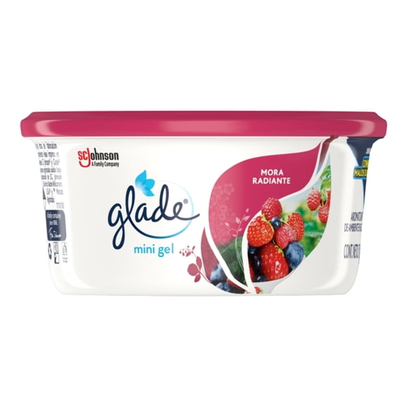 Aromatizante para Auto Glade Mini Gel Mora Radiante 70 g