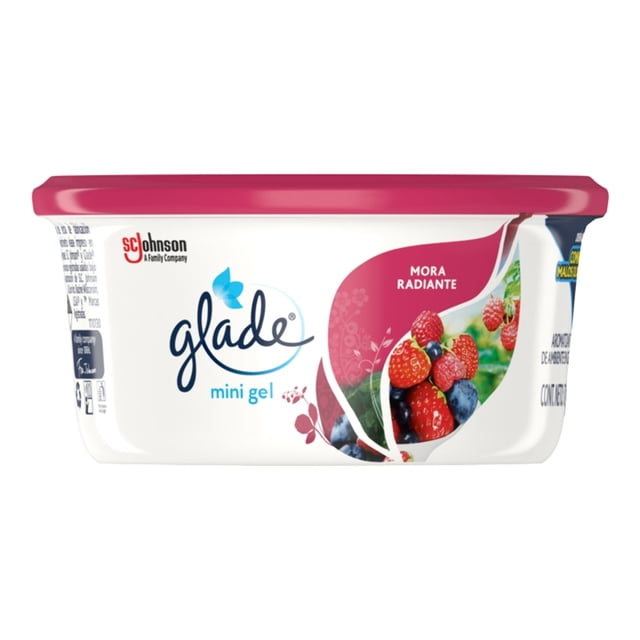 Aromatizante para Auto Glade Mini Gel Mora Radiante 70 g