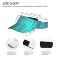 thumbnail image 2 of KLL Sport Sun Visor Hats Ball Caps Empty Top Baseball Sun Cap for Men Women-Turquoise Wooden2, 2 of 6