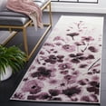 thumbnail image 4 of SAFAVIEH Adirondack Brannon Floral Area Rug, Ivory/Purple, 6' x 6' Round, 4 of 11