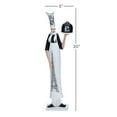 thumbnail image 3 of DecMode Polystone Traditional Hand Painted Chef with Dish and Eiffel Tower Designed Apron 5"W  x 20"H, Features Matte White and Black Finish, 3 of 9