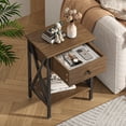 thumbnail image 4 of VECELO Modern Nightstand, Set of 2, Light Brown, 4 of 11