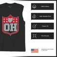 thumbnail image 6 of Ohio Shield Men's Muscle Shirt Football Fan Game Day Tailgate Midwest Underdog, 6 of 7