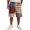 thumbnail image 4 of Iaqnaocc 250 Anniversary Usa Mens Shorts Big and Tall American Flag Stars Gym Shorts Men Drawstring Quick Dry Running Workout Beach Shorts for Men With Pockets Hot Pink L, 4 of 6