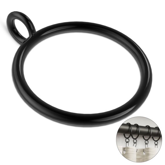Anillas de cortina GASRONS de metal de 3,8 cm de diámetro interior, 50 unidades