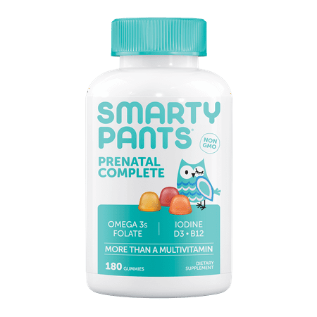 SmartyPants Gummy Vitamins: Prenatal: Multivitamin, Omega 3s and Vitamin D3 and Methyl folate, 180