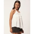 thumbnail image 2 of Moomaya Solid Cinched Waist Viscose Top, Sleeveless Tunic Top, 2 of 8