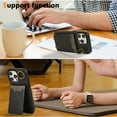 thumbnail image 7 of Allytechgroup Wallet Case for iPhone 15 Plus with Credit Card Slot, RFID Blocking PU Leather Flip Case with Lanyard & Kickstand Shockproof and Anti-Scratch Bumper for Women Girls, Black, 7 of 7