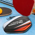 thumbnail image 1 of Colaxi Housse de Raquette de Pickleball Housse de Paddle de Tennis de Table Pochette de Rangement pour 1 Paddle 2 Balles Pong pour Entraînement Blanc Noir Rouge, 1 of 8