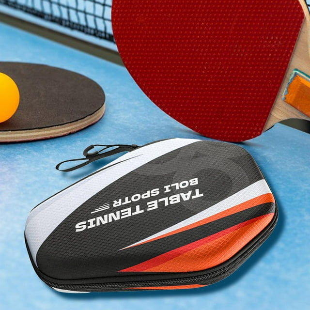Colaxi Housse de Raquette de Pickleball Housse de Paddle de Tennis de Table Pochette de Rangement pour 1 Paddle 2 Balles Pong pour Entraînement Blanc Noir Rouge