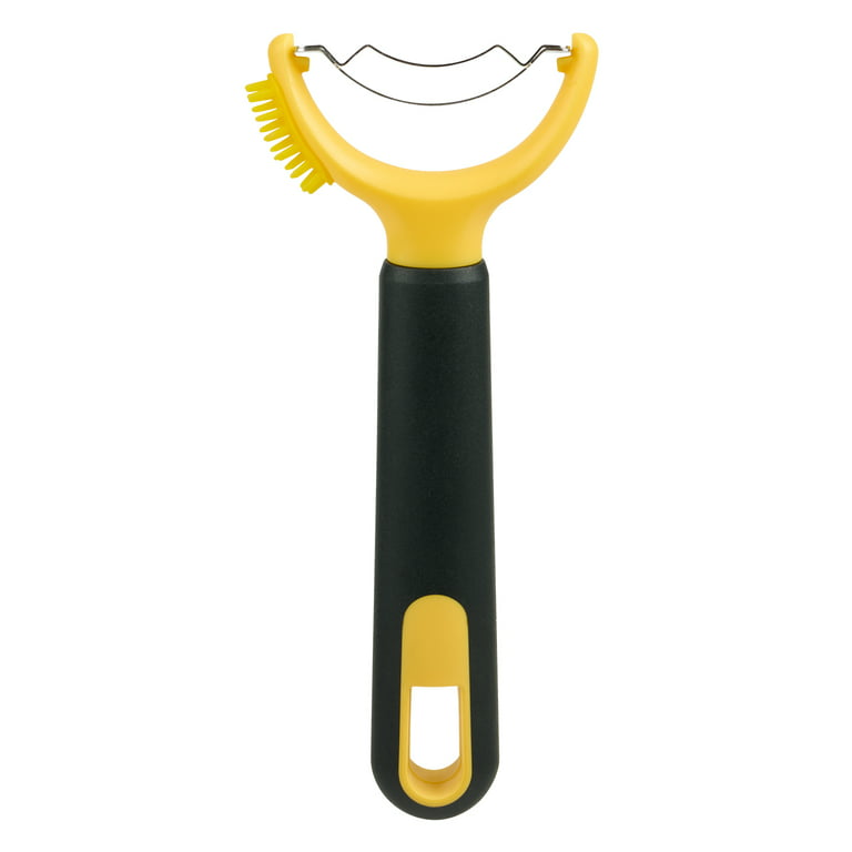 Mainstays Corn Stripper with Comfort Grip and Brush, Yellow 