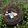 thumbnail image 4 of Xinyolin Cute DIY Miniature Fairy Garden Little Bird Egg Nest Micro Landscape Decoration, 4 of 7
