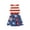 Light Blue, variant on 4th of July Girls Dresses Size 10-12 Crew Neck Sleeveless American Flag A-Line Dress Independence Day Tank Dress
