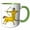 Green/White, variant on 3drose, Centaur Bow Arrow Mythic Creature, 11oz Mug
