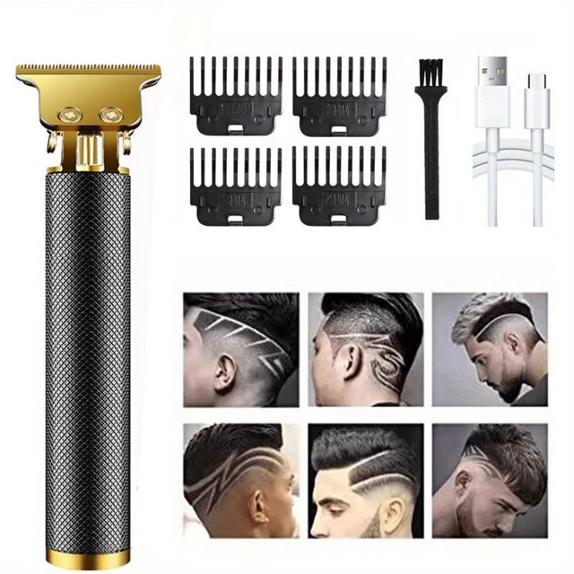 Rechargeable Cordless Hair Trimmer - Zero Gapped T-Blade Hair Clippers for Men - Baldheaded & Beard Shaver for Barbershop Detail