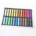 24 Color Hair Chalk Temporary Coloring DIY Non Toxic Pastel Salon Kit