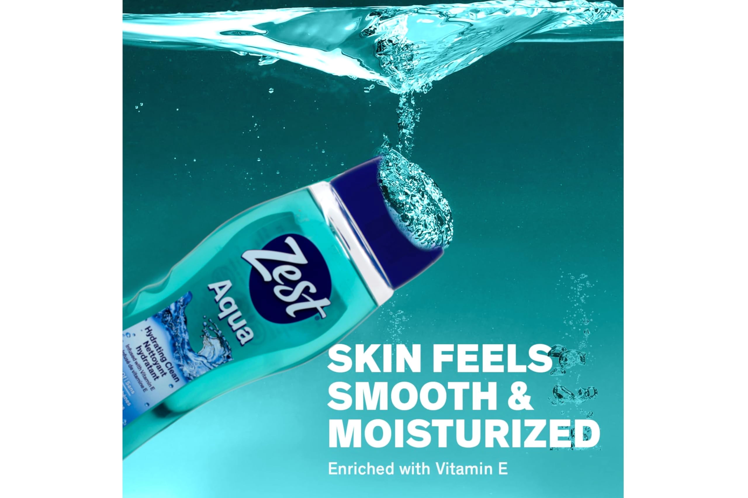 Zest Aqua Hydrating Body Wash, 18 Fl Oz (Pack Of 6) - Moisturizing & Refreshing Shower Gel, Easily Lathers For A Relaxing Bubble Bath - Foaming & Exfoliating Skin Cleanser For A Smooth & Clean Skin.