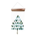thumbnail image 2 of Campanas de viento arcoíris con forma de arce, regalos para jardín, decoración giratoria verde, 2 of 9