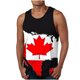 thumbnail image 1 of Hombres Moda Casual sin Mangas Impresión Suéter Cuello Redondo Tanque Deportivo, 1 of 7