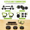thumbnail image 2 of Ensemble d'Haltères Réglables 4 en 1, Poids d'Haltères Réglables 44/66/88 Lb Ensemble de Poids Libres avec Connecteur Utilisé comme Barre, Kettlebells, Support de Pompes, Rond, 2 of 8