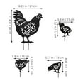 thumbnail image 2 of WHAMVOX 4pcs Chicken Garden Decorations Chicken Yard Decor Chicken Yard Decor Acrylic Chicken Garden Decor Chicken Stakes, 2 of 8