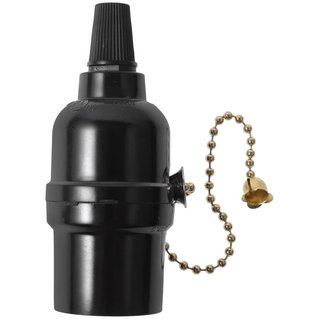 Pull Chain Light Fixture E26 Ceiling Light Socket Pullswitch Lamp Holder Accessory ( US Standard)