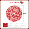 thumbnail image 4 of Bingfone Christmas Tree Skirt Mat Christmas Decoration Interior 30"-Red Hibiscus Flower, 4 of 8