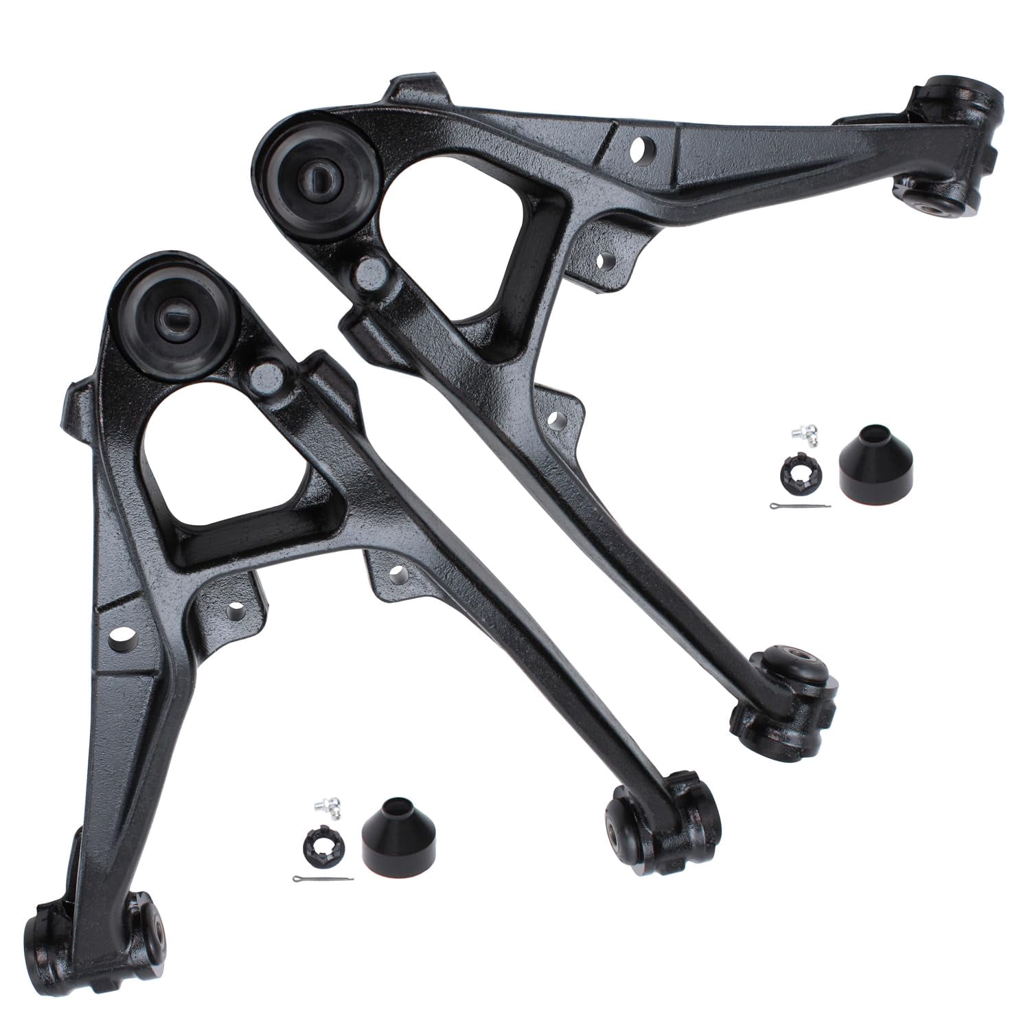 Detroit Axle - 10pc Suspension Kit for Chevy GMC Silverado Sierra 1500 Avalanche Tahoe Yukon Cadillac Escalade, 4 Upper & Lower Control Arms w/Ball Joints, 4 Tie Rods, 2 Sway Bar Links