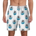 thumbnail image 2 of Picia Turtle pattern Mens Swim Trunks with Compression Liner Stretch Beach Shorts Quick Dry with Zipper Pockets No-Chafing Board Shorts-X-Large, 2 of 9