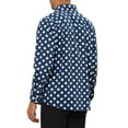 thumbnail image 3 of INSPIRE CHIC Polka Dots Shirt for Men's Pointed Collar Button Long Sleeve Shirts, 3 of 4