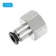 thumbnail image 3 of Unique Bargains 6Pcs 1/4 Inch OD Tube to 3/8 Inch NPT Female Thread Push to Connect Fittings, 3 of 7