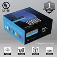 thumbnail image 5 of OptiCore C9 Opaque Ceramic Style Blue LED Christmas Lights Replacement Bulbs, Pack of 25, Shatterproof 0.84W, E17 Base, 5 of 7