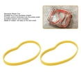 thumbnail image 3 of Saw Wheel Tires, Uniform Thickness Optimal Blade Tracking Saw Tire Replacement 2PCS Yellow Non Slip  For 8in Bandsaw Wheels, 3 of 8