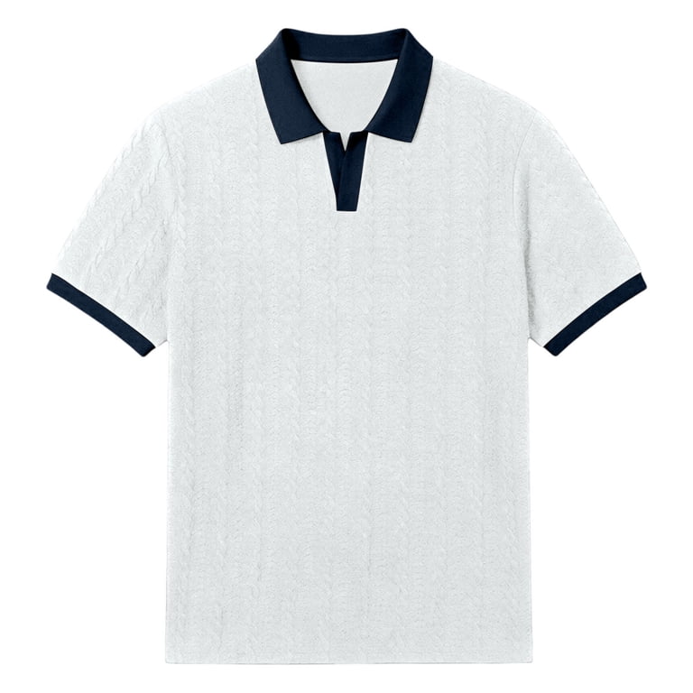 トップス 6 COTTON JACQUARD V NECK 5SLEEVE SHIRT JTSRKL Men