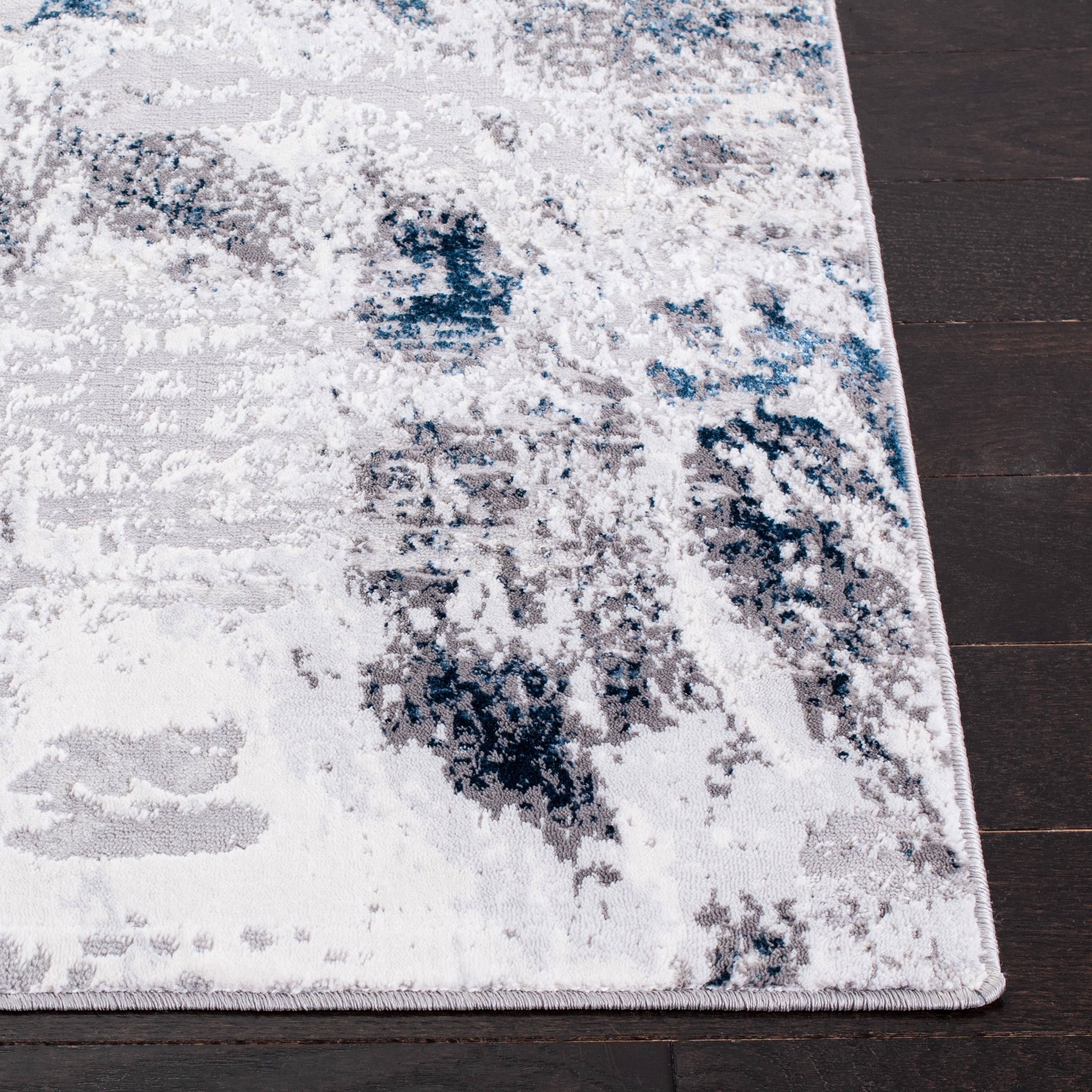 SAFAVIEH Amelia Ashley Abstract Area Rug, Gray/Blue, 4'5" x 6'5"
