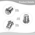 thumbnail image 2 of 10pcs 12mm Momentary Push Button Switch Waterproof High Round Self Reset 3A250V Waterproof Self-Reset Function, 2 of 10