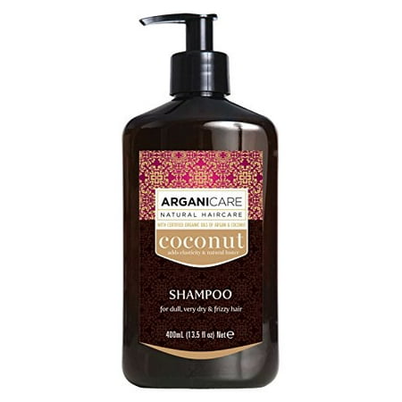 Arganicare Hydrating Coconut Shampoo with Certified Oils of Argan and Coconut for dull, very dry and frizzy hair 13.5 fl. (Best Shampoo For Dull And Frizzy Hair)