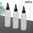 thumbnail image 3 of Juego de 20 botellas de agua transparentes para mascotas, 120 ml, dispensador de boca pequeña, botella cuentagotas gorras negras Colcomx frascos cuentagotas, 3 of 7