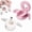 2*White+Pink, variant on 2026 Upgraded Version Rotating Cat Eye Magnet, 3 in 1 Beginner Friendly Nail Tool, Contains multiple magnets, Can Easily DIY Multiple Glossy Cat Eye Effect