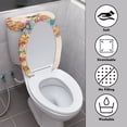 thumbnail image 3 of HELLHERO Fashion Elastic Fabric Toilet Seat Cover, Fits All Toilet Shapes, Stretch U-Shaped Soft, Washable, 3 of 8
