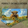 thumbnail image 4 of Cow in Sunflower Field Front License Plate,Metal License Plate,Funny Standard Plates Personalized Novelty Decorative For Men/Women/Boys/Girls Car 6×12 Inch, 4 of 7
