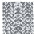 thumbnail image 3 of Ambesonne Geometric Shower Curtain, Optical Triangular Motifs, 69"Wx70"L, Grey and White, 3 of 5