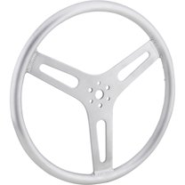 15 Inch 3 Spoke Outlaw Steering Wheel, Aluminum