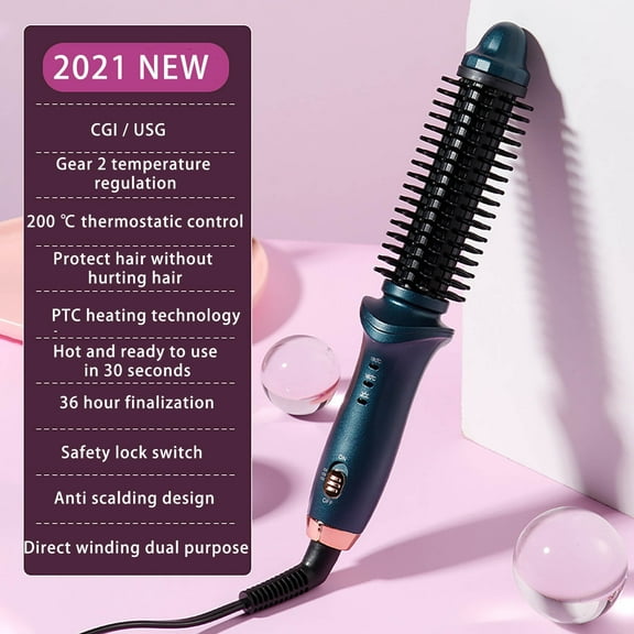 JINCBY Clearance,Fully Automatic Curling Iron Electric Rotating Large Curling Wave Curling Iron Negative Hot Comb Straightener Gift for Women