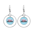 thumbnail image 1 of Question Humour Mauvais Égoïste Boucles d'Oreilles Cerceau Bijoux Goutte Cercle, 1 of 3