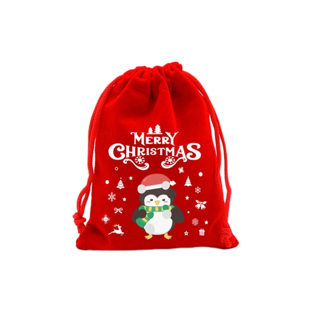 Decoraciones Del Árbol de Navidad Bolsa Roja de Regalo de Navidad, Bolsa de Aperitivo de Dulces de Navidad, Bolsa de Decoración Del Árbol de Navidad, Bolsa de Embalaje de Frutas Bolsas de Regalo de Na