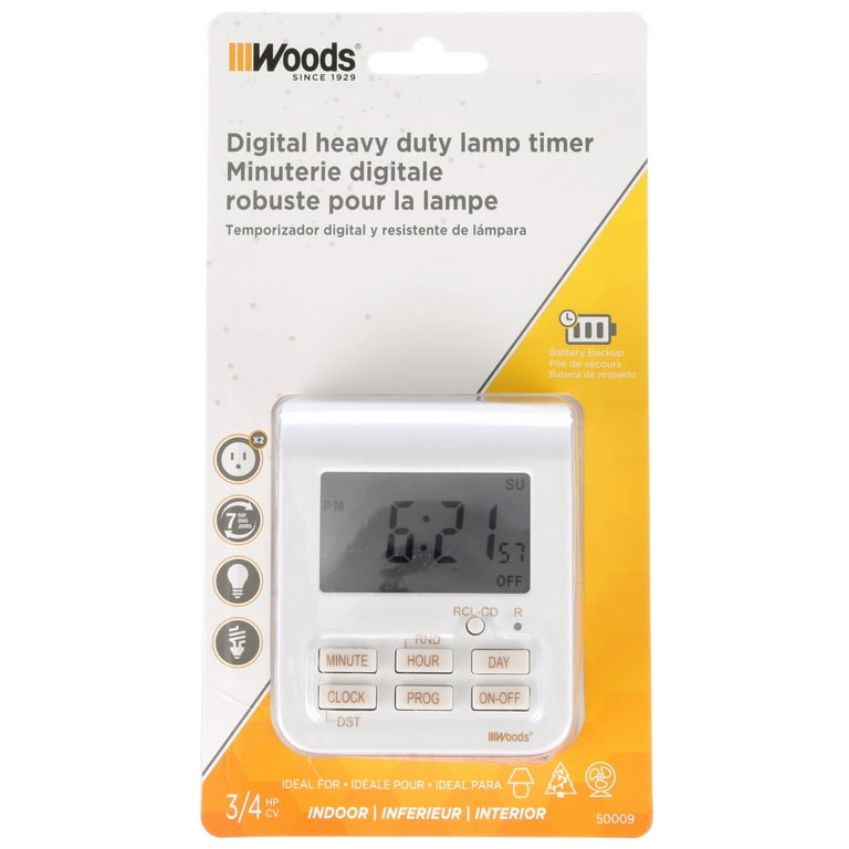 Woods Indoor 24 Hour Digital Timer
