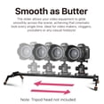 thumbnail image 2 of 40 inches / 100cm Camera Slider for DSLR, Aluminum Alloy Dolly Track Video Stabilizer Rail System w/ 17.6lbs/8kg Loading for Cinematic Film Video Footage Studio Photography, Fits Sony Canon Nikon, 2 of 6