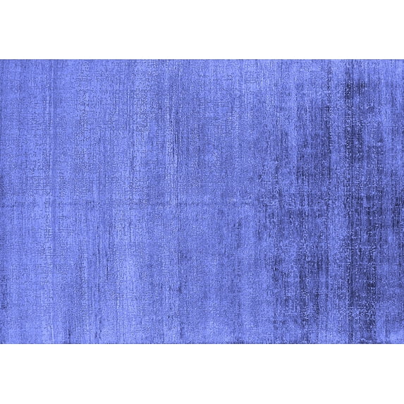 Ahgly Company Indoor Rectangle Oriental Blue Industrial Area Rugs, 7' x 10'