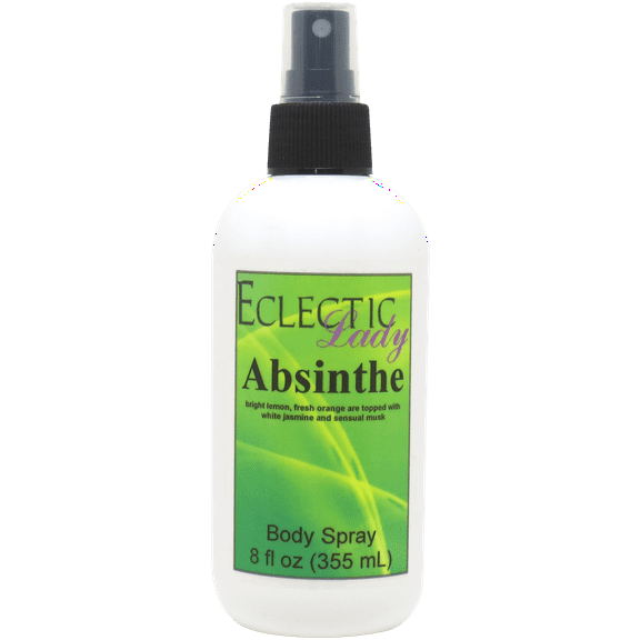 Absinthe Body Spray, Eclectic Lady, Hydrating Mist, Unisex, 16 oz